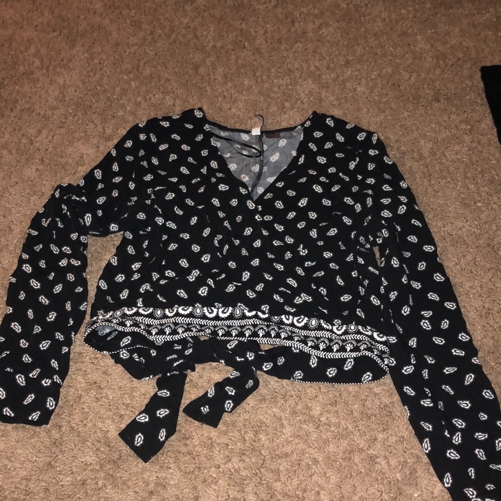 Crop open back top